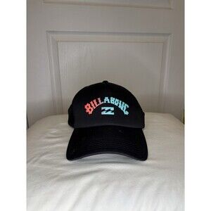 Billabong Trucker Hat Black Mesh Snapback Gradient Logo Surf Cap Mens Skate